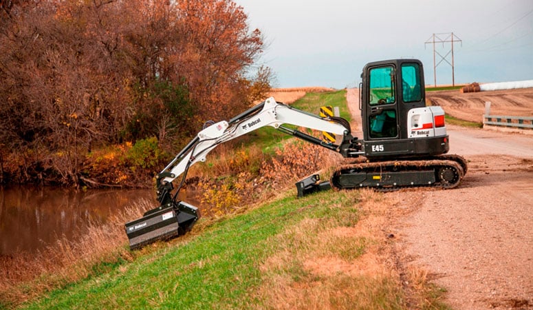 Nieuwe klepelmaaier opzetstukken voor Bobcat graafmachines