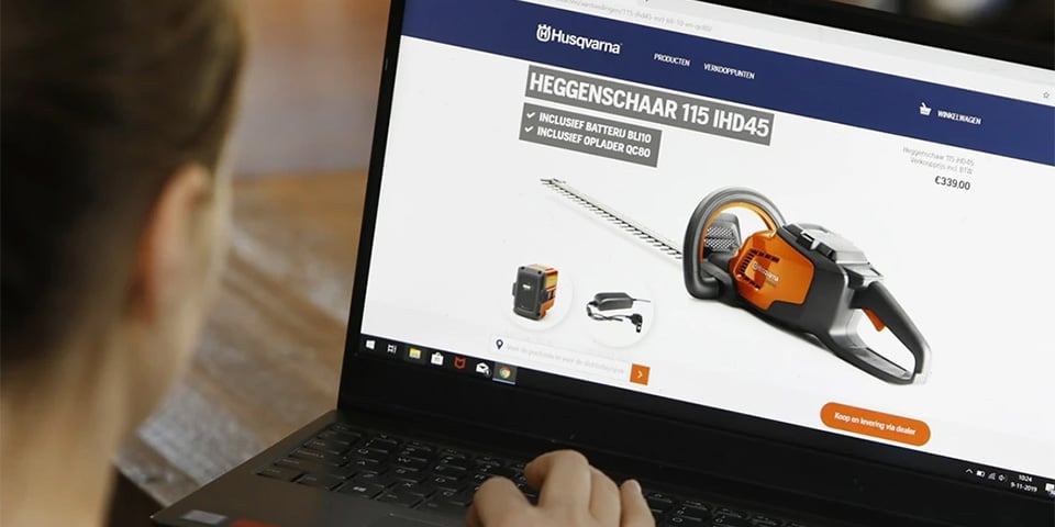 Husqvarna opent webwinkel