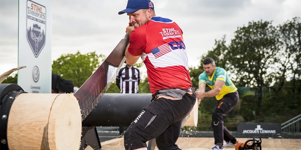 Koning Cogar hakt concurrentie in mootjes en wint STIHL TIMBERSPORTS® 2019 Champions Trophy