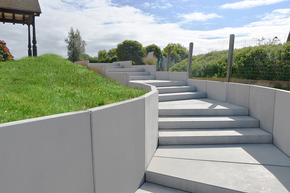 Tuinaanleggers en tuinarchitecten kiezen voor de betonelementen van CBS Beton